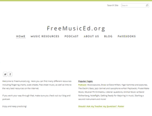 Tablet Screenshot of freemusiced.org